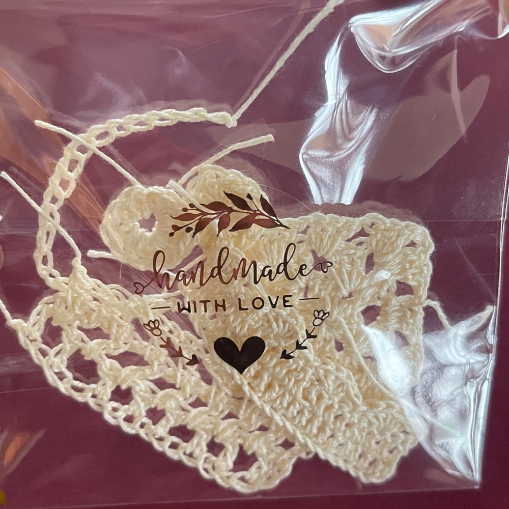 Handmade Crochet Lace Pieces in Cream🌺